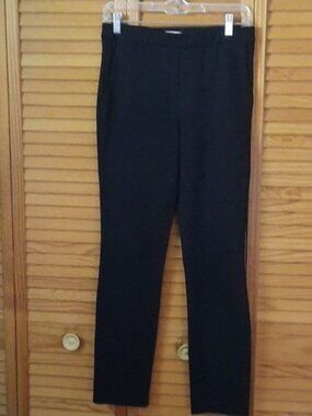 Trina Turk Black 2 Front Pocket Pull-On Ponte Stretchy Dress Pants Size 6